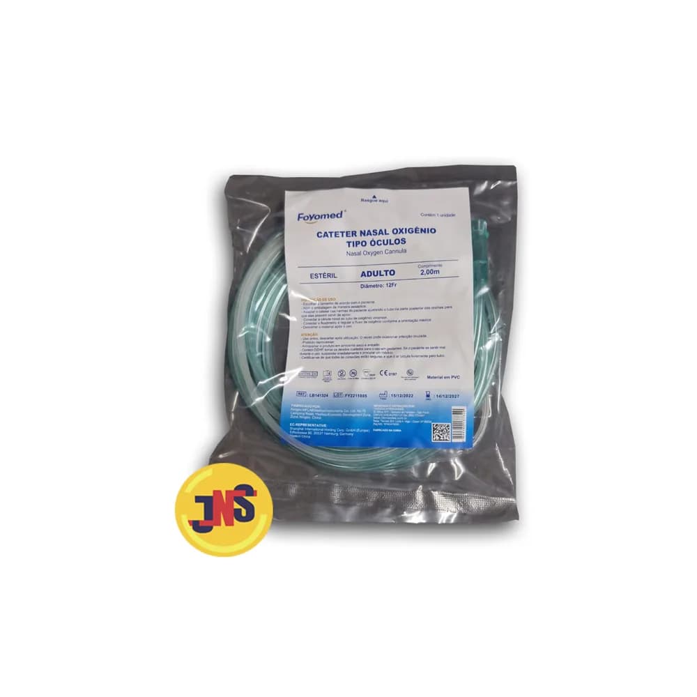 Cateter para Oxigênio (Nasal) Tipo Óculos Adulto