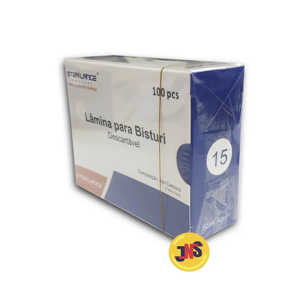 Lâmina para Bisturi Descartável Nº 15