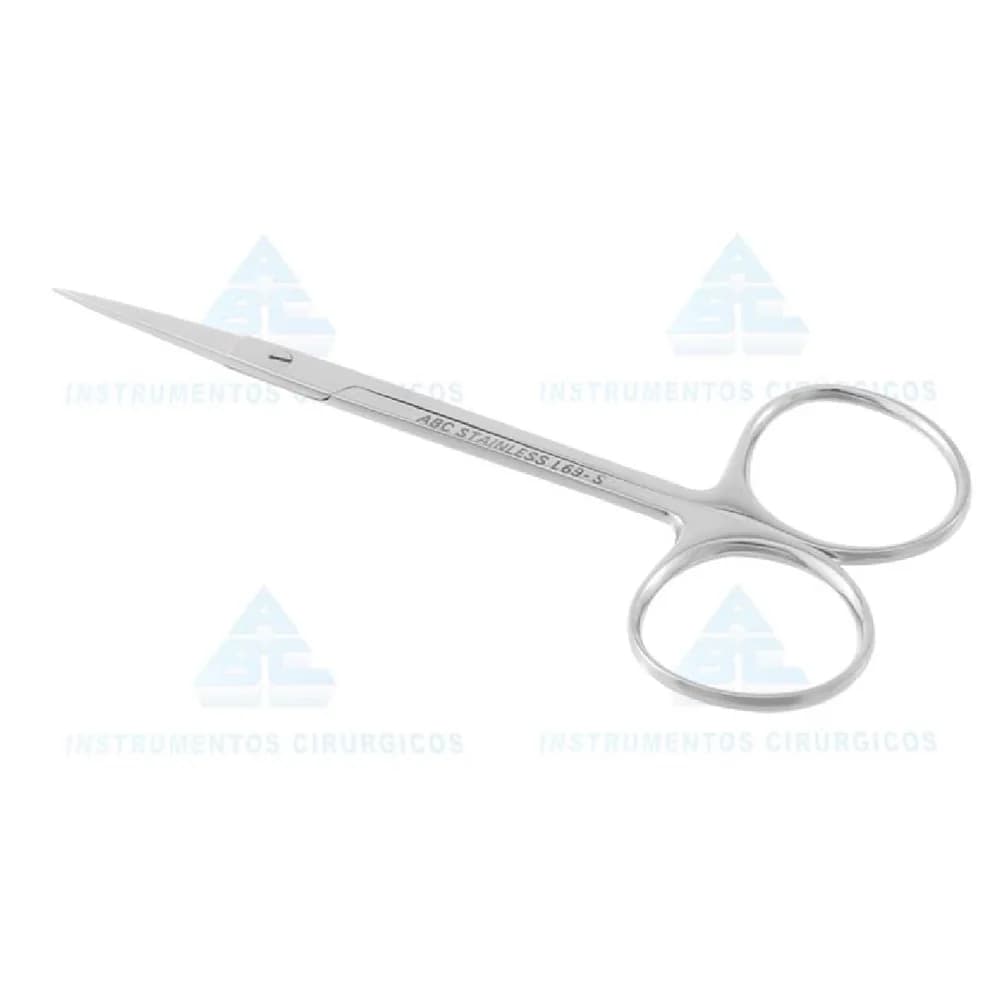 Tesoura Iris ou Gengiva 12cm Reta
