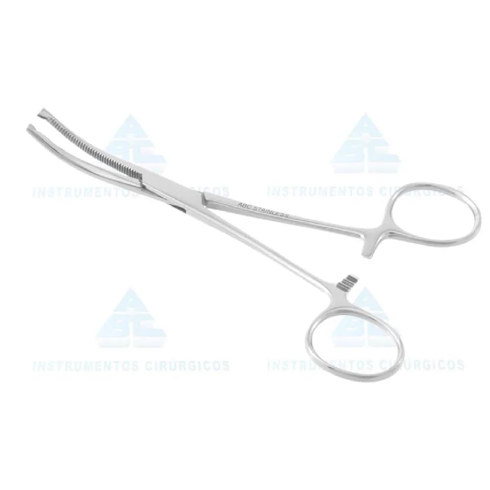 Pinça Kocher 14cm Curva