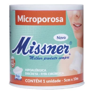 Fita Microporosa Missner Branca 5,0cm x 10m