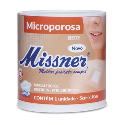 Fita Microporosa Missner Bege 5cm x 10m