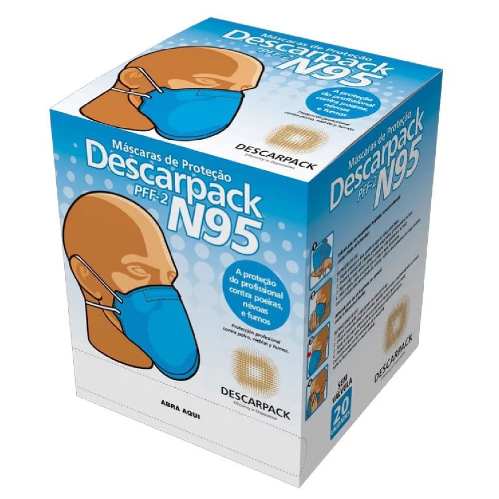 Máscara N95 (PFF2) Sem Válvula
