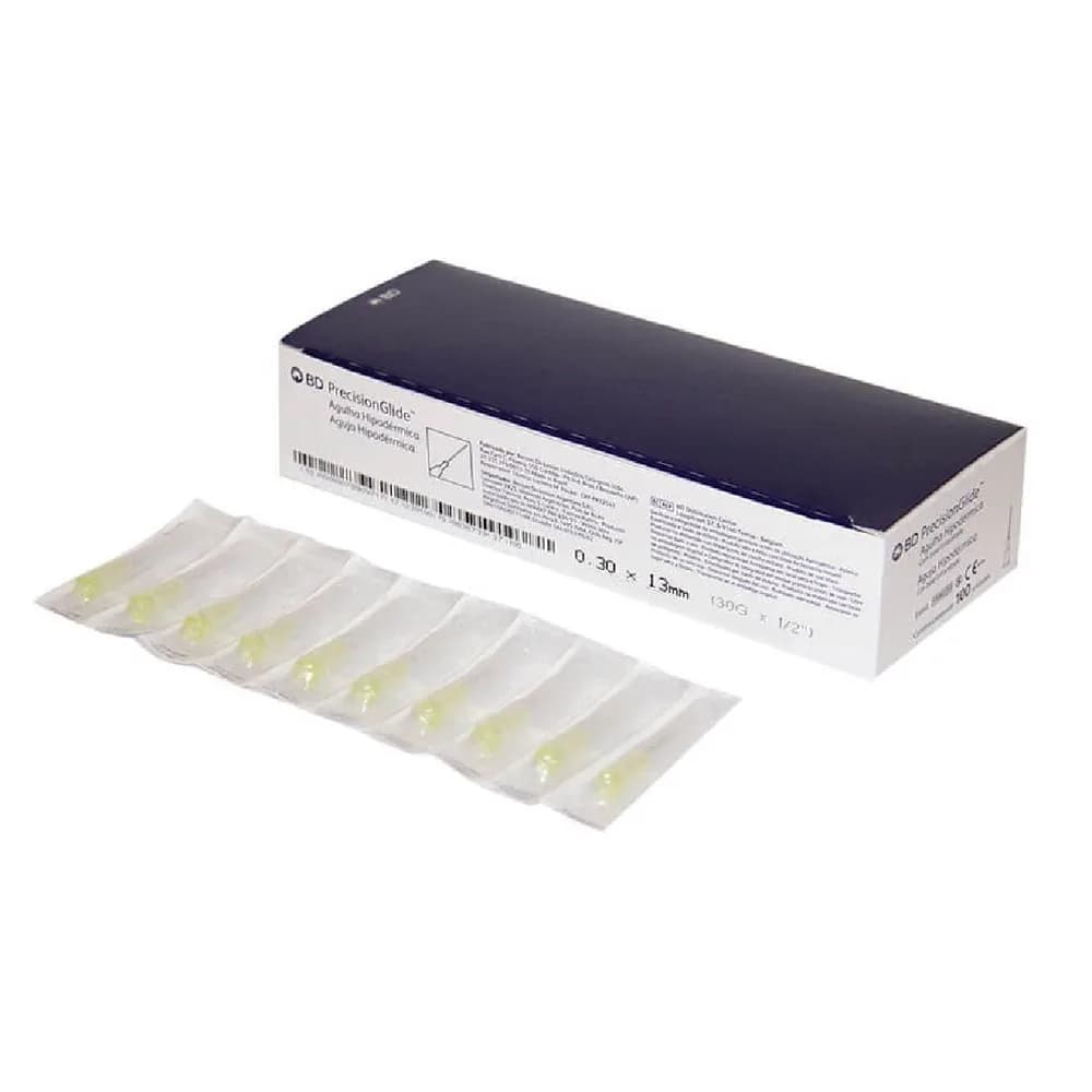 Agulha Hipodérmica Descartável 30G 1/2 (13x30) cx c/ 100 und