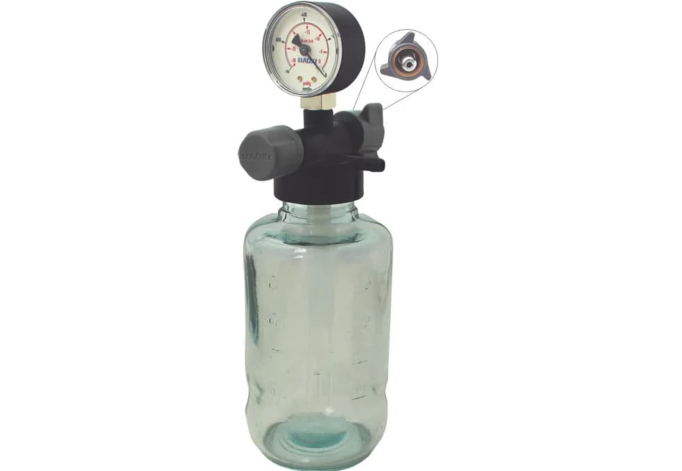Vacuômetro com Frasco de Vidro 500 mL