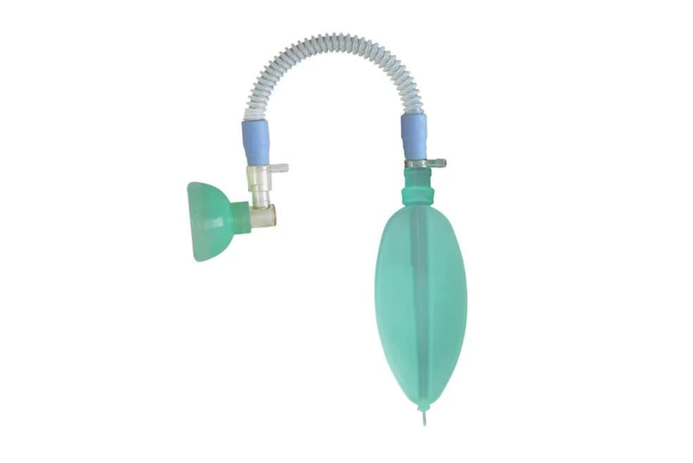 Sistema Baraka Infantil com Balão em Silicone 1 L, Traqueia e Máscara em Silicone N° 2