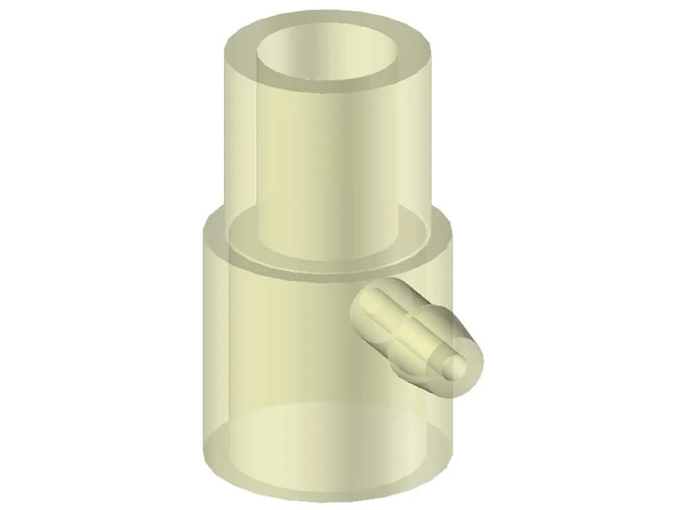 Conector Reto com Entrada Lateral 22 Ext. x 27 Ext. x 22 Int.