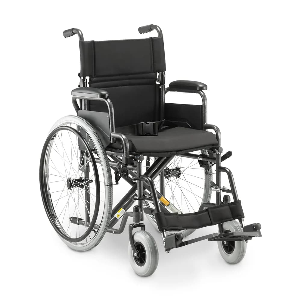 Cadeira de Rodas D400 Dellamed — Aço, Dobrável, até 120 kg (T40 a T48)