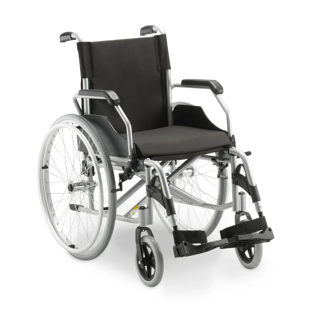 Cadeira de Rodas D600 Dellamed — Alumínio, 14 kg, até 120 kg (T40 a T48)