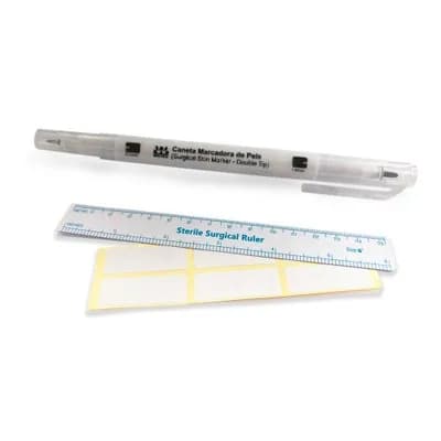 Caneta Marcadora de Pele Ponta Dupla — Wiltex