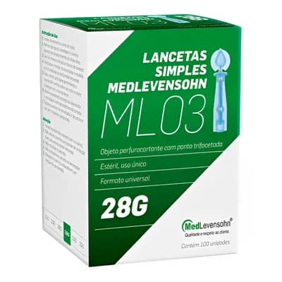 Lanceta de Segurança 28G ML03 — Medlevensohn