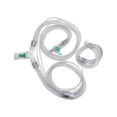Circuito Respiratório de Ramo Mono com Válvula Ativa e Dreno em PVC, Adulto da Ventcare - Unidade