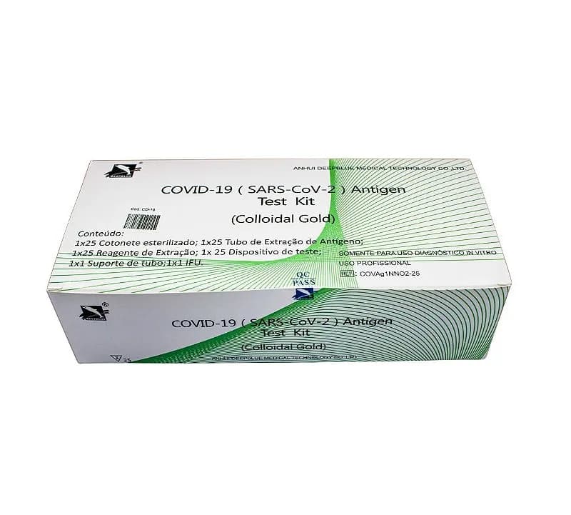 Teste Rápido COVID-19 Ag DeepBlue/Kamers – Caixa com 25 testes