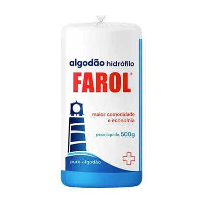 ALGODÃO ROLO HIDRÓFILO 500GR FAROL