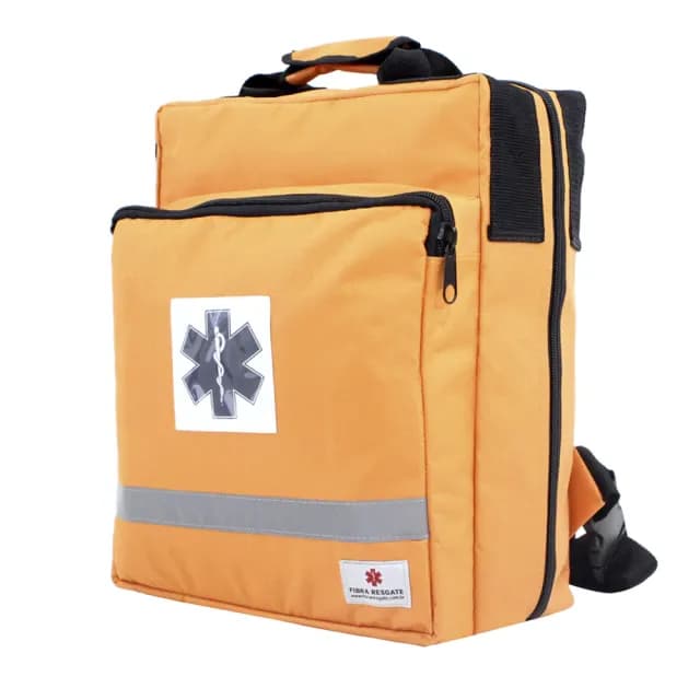 Bolsa Mochila 729 Cruz da Vida Laranja Fibra Resgate