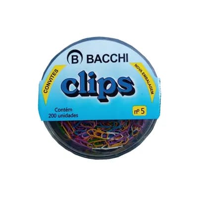 MINI CLIPS PARA CONVITES COLORIDOS N°5 C/200 UN BACCHI