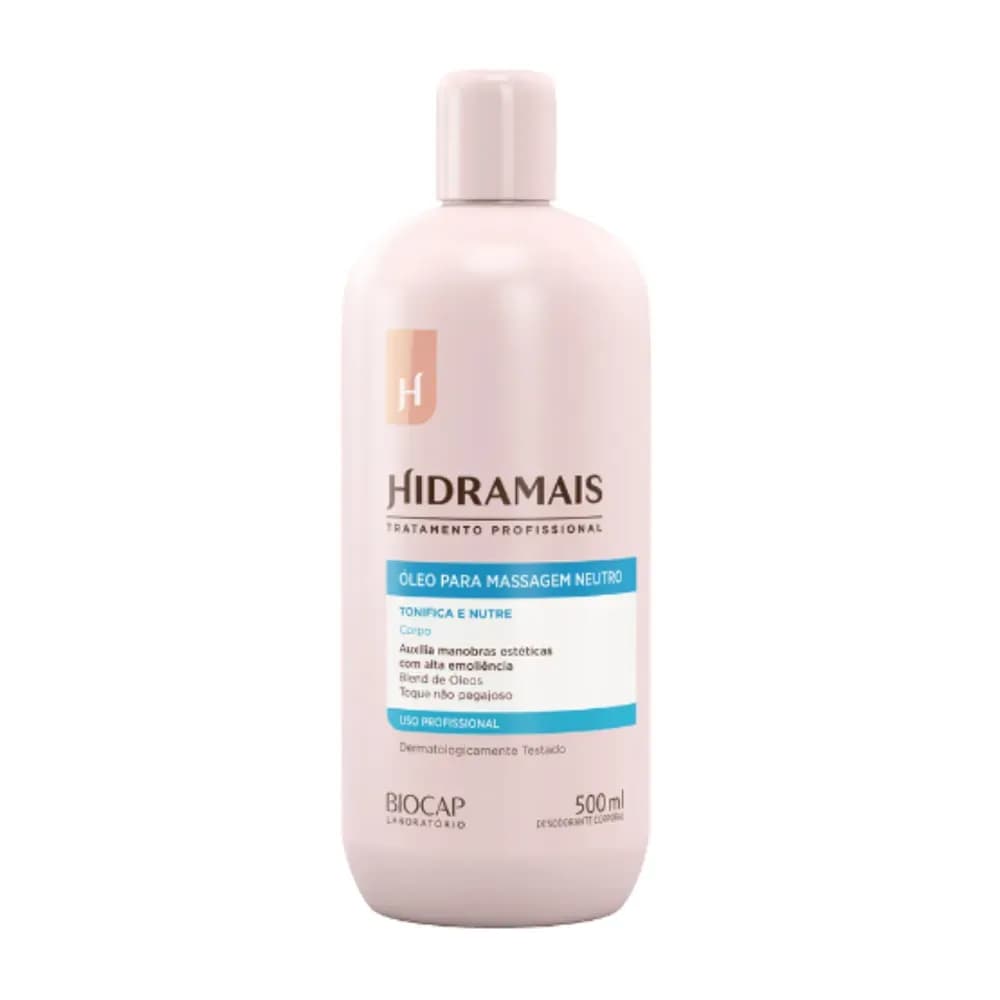 ÓLEO PARA MASSAGEM NEUTRO 500G HIDRAMAIS