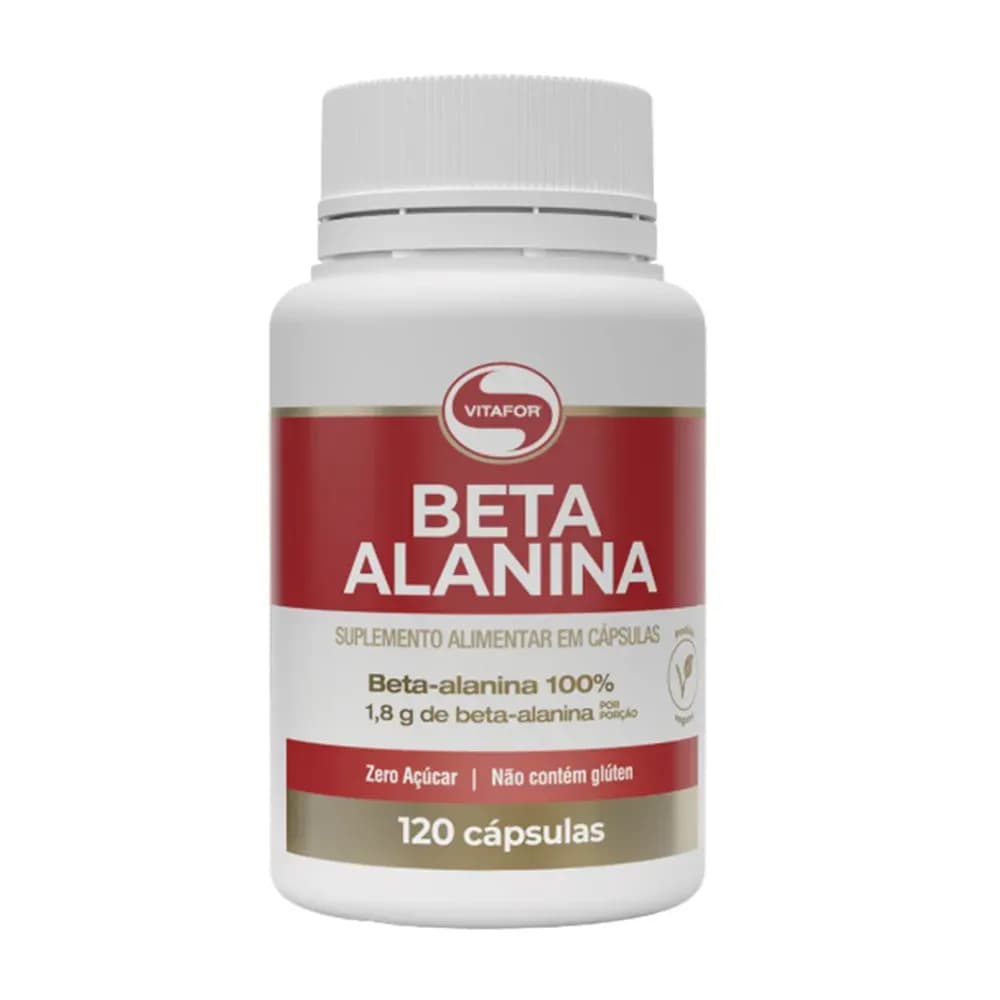 SUPLEMENTO ALIMENTAR BETA-ALANINA 100% 120CPS VITAFOR