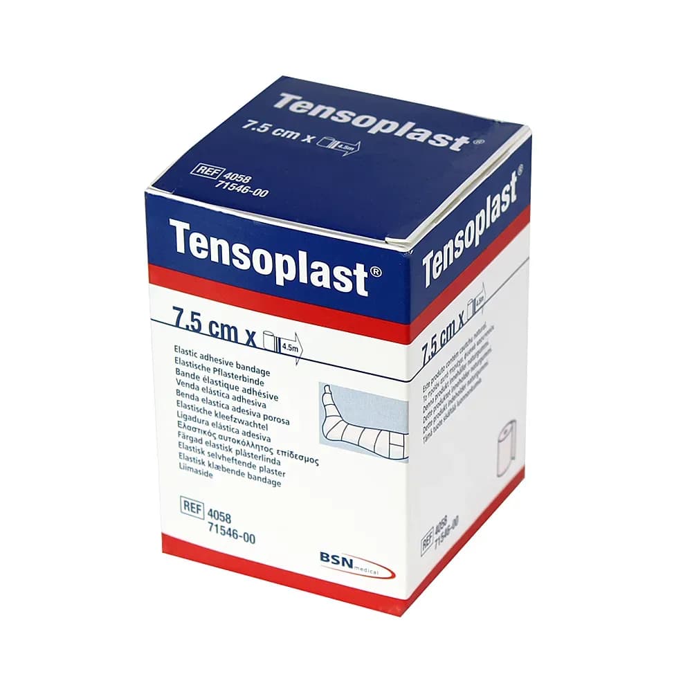 BANDAGEM ELÁSTICA ADERENTE TENSOPLAST 7,5CMX4,5METROS BSN