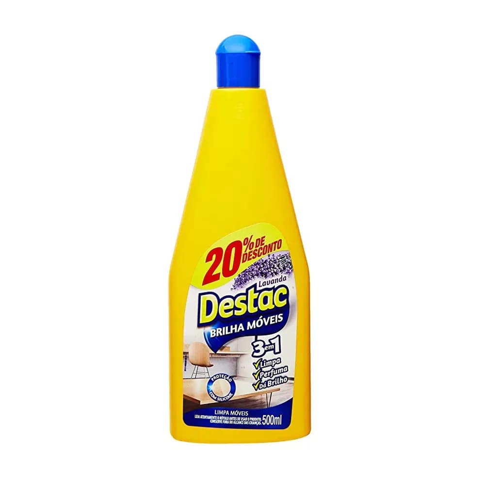 LUSTRA MÓVEIS AROMA LAVANDA 500ML DESTAC