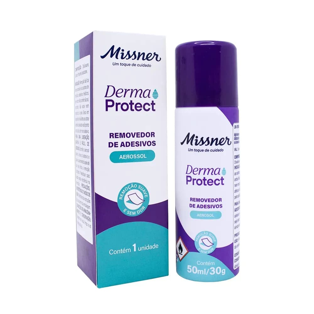 REMOVEDOR DE ADESIVO AEROSSOL 50ML DERMA PROTECT MISSNER