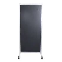 Biombo Reto e Rodízios 1mm - Cinza - N Martins