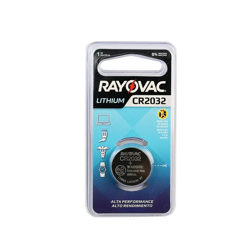 PILHA CR2032 3V PARA BALANÇA DIGITAL/UNIDADE RAYOVAC