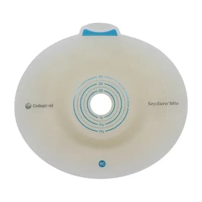 BASE ADESIVA PARA ESTOMIA 2 PEÇAS CLICK CONVEXA LIGHT SENSURA MIO COLOPLAST