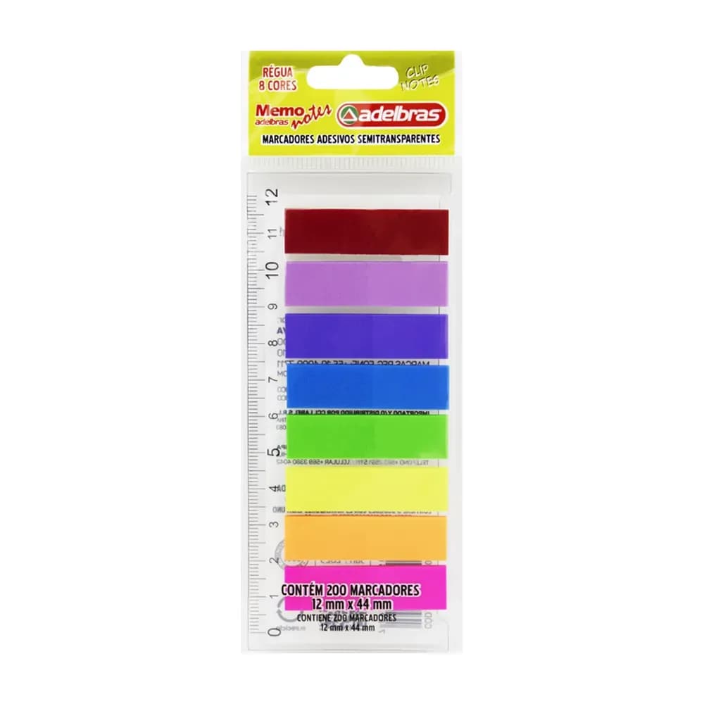 BLOCO MARCADOR DE PÁGINAS NEON 25 FLS ADELBRAS