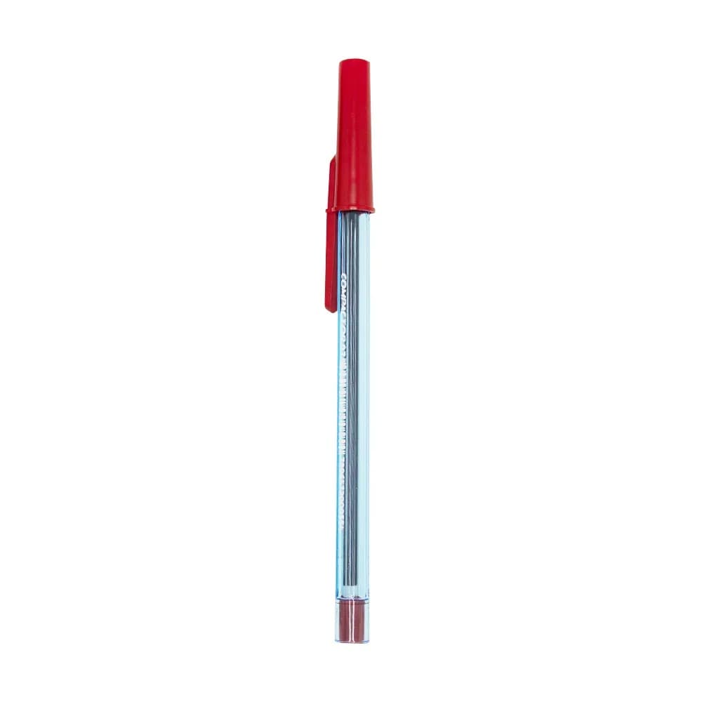 CANETA ESFEROGRAFICA PONTA FINA 0,7MM VERMELHA COMPACTOR