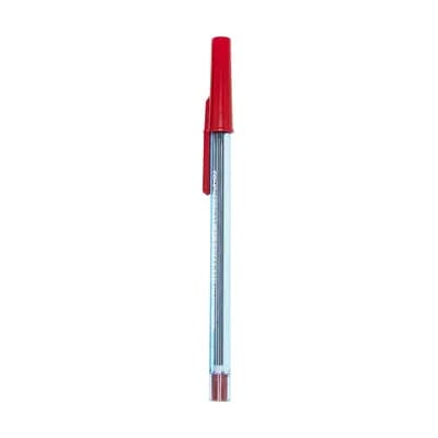 CANETA ESFEROGRAFICA PONTA FINA 0,7MM VERMELHA COMPACTOR