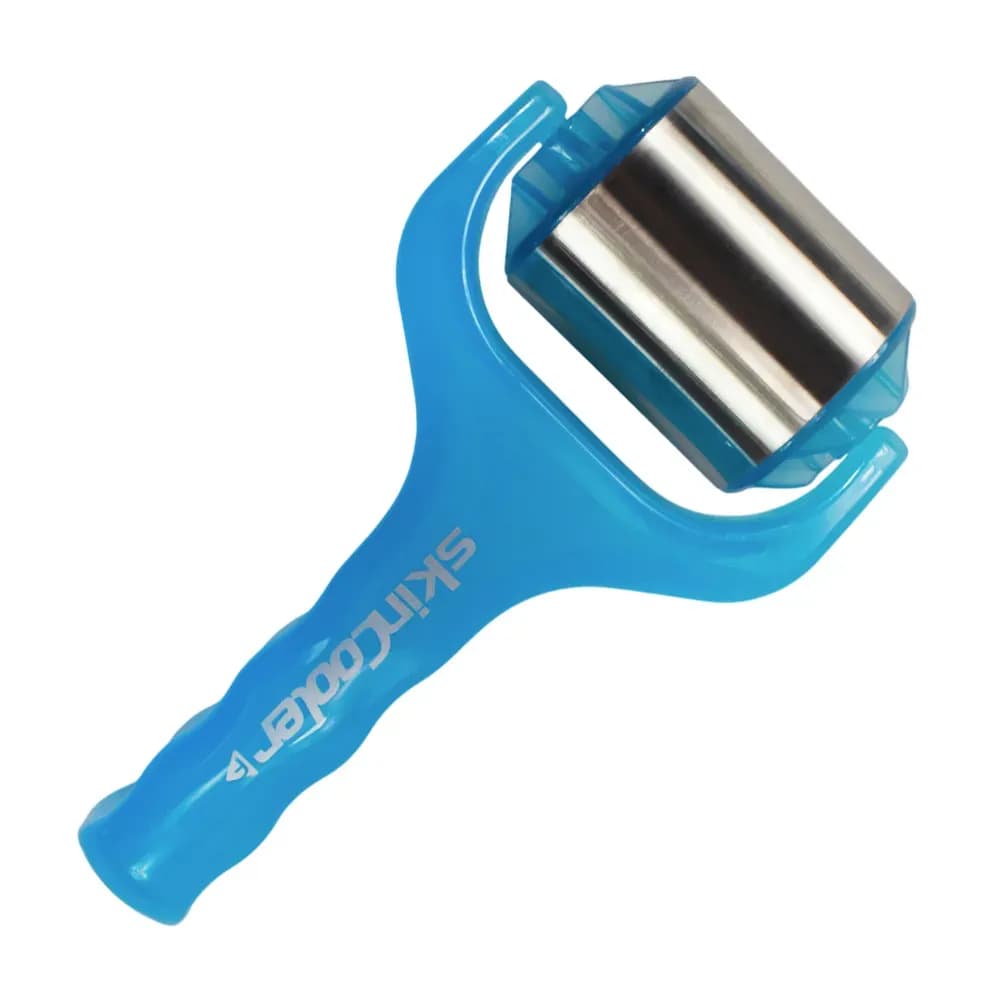 ROLO GELADO DE MASSAGEM FACIAL E CORPORAL AZUL SKINCOOLER FABINJECT