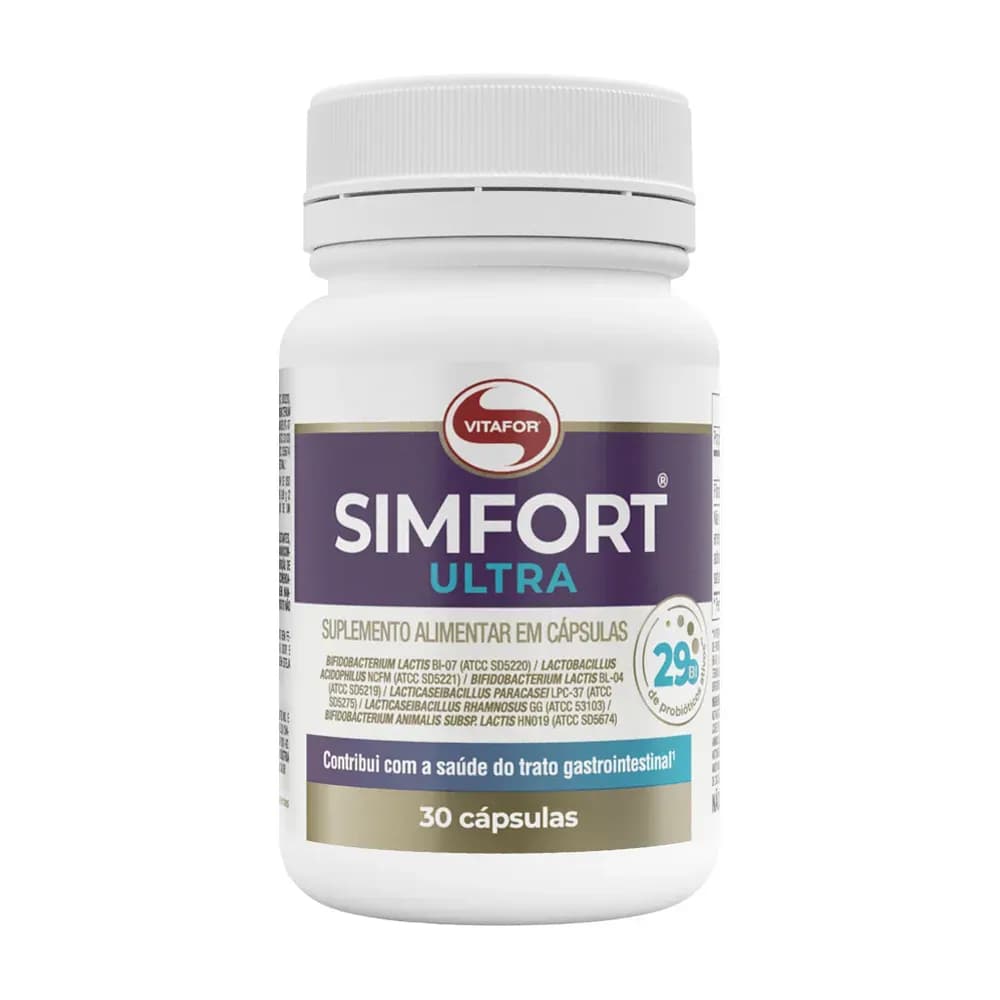 SUPLEMENTO ALIMENTAR PROBIÓTICO GASTROINTESTINAL 30CPS SIMFORT ULTRA VITAFOR