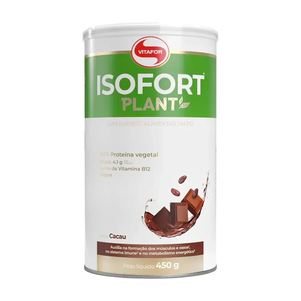 SUPLEMENTO ALIMENTAR EM PÓ ISOFORT PLANT CACAU 450G VITAFOR