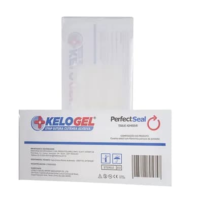 SUTURA CUTÂNEA ADESIVA EM TIRAS 1,2X10CM 6UN KELOGEL STRIP
