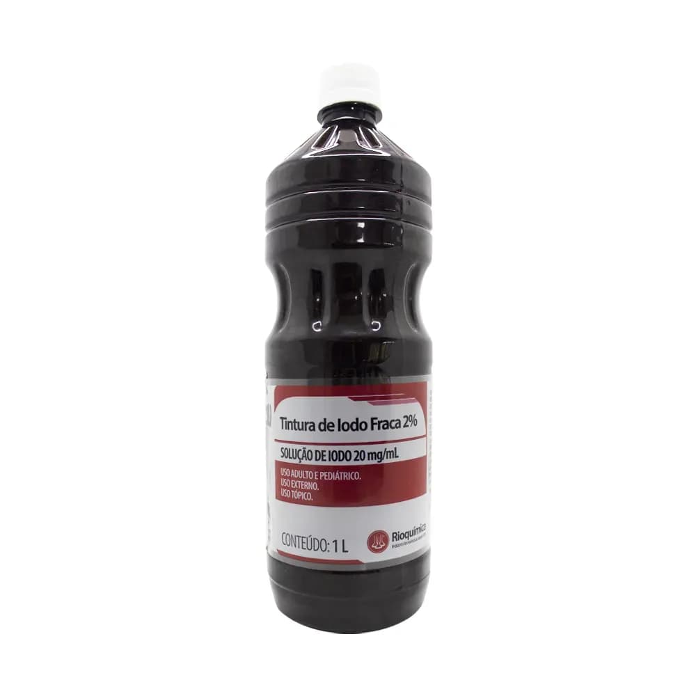 TINTURA DE IODO 2% ANTISSÉPTICO FERIDAS 1000ML RIOQUÍMICA