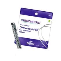 Arco de Aço SS Braided 8 Filamentos Retangular - Orthometric