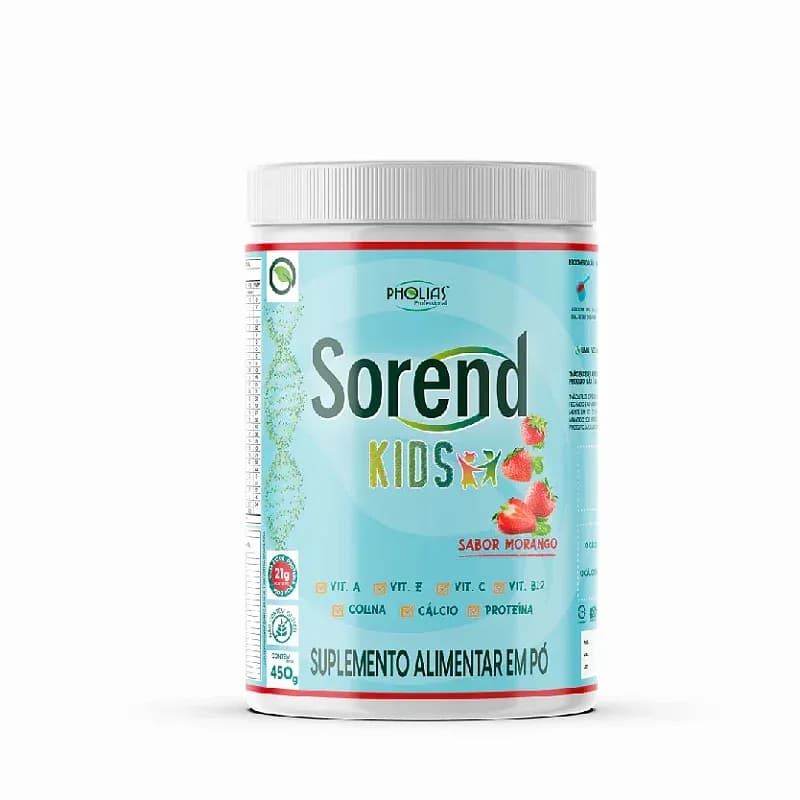 Sorend Kids Suplemento Infantil para Cicatrização de Feridas, 450g Pholias