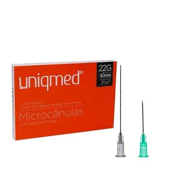 Microcânulas Com Agulha Auxiliar (21g) Unidade - Uniqmed