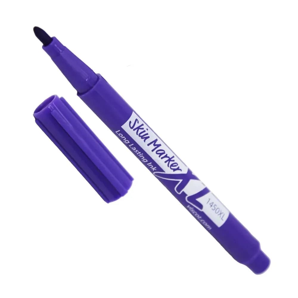 CANETA MARCA PELE MINI XL PONTA REGULAR COM RÉGUA VISCOT