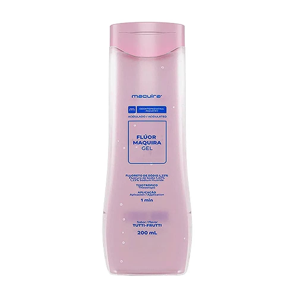 FLÚOR GEL ACIDULADO SABOR TUTTI-FRUTTI 200ML MAQUIRA