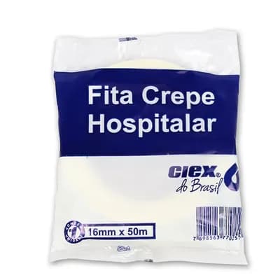 FITA CREPE ADESIVA HOSPITALAR 1,6CM X 50M CIEX