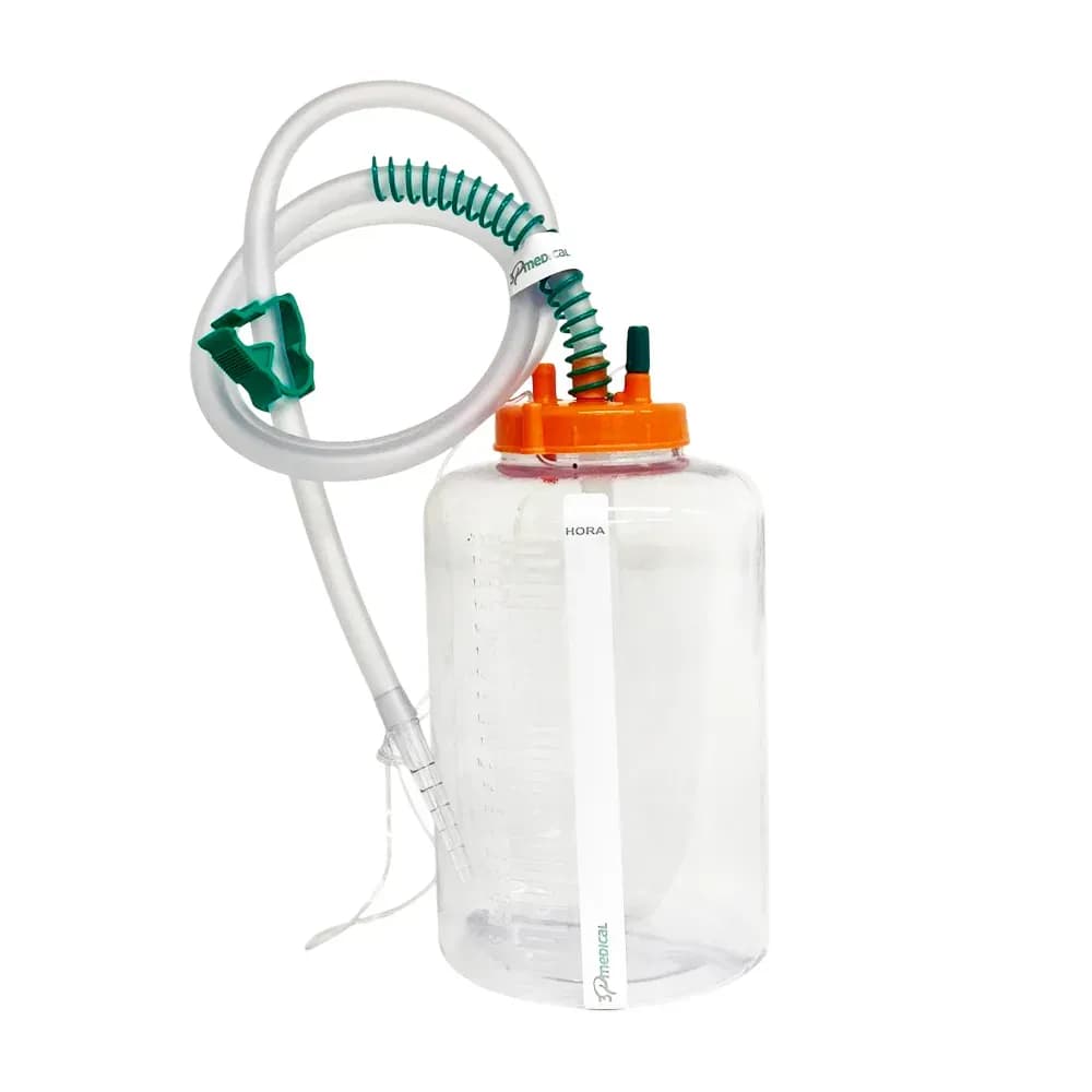 FRASCO DRENAGEM TORÁCICA CONECTOR UNIVERSAL 2000 ML 3P