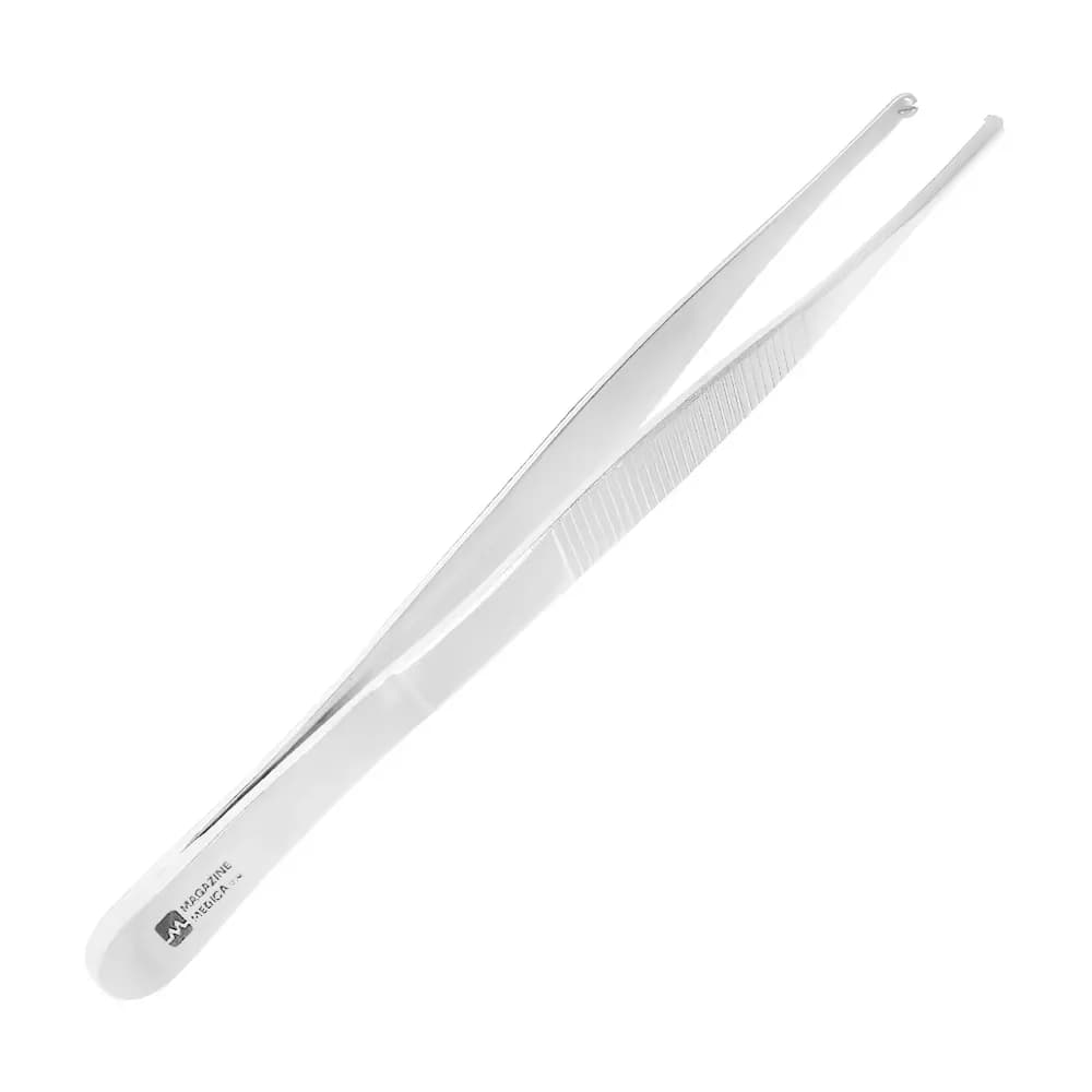 PINÇA COM DENTE DE RATO AÇO INOX 14CM