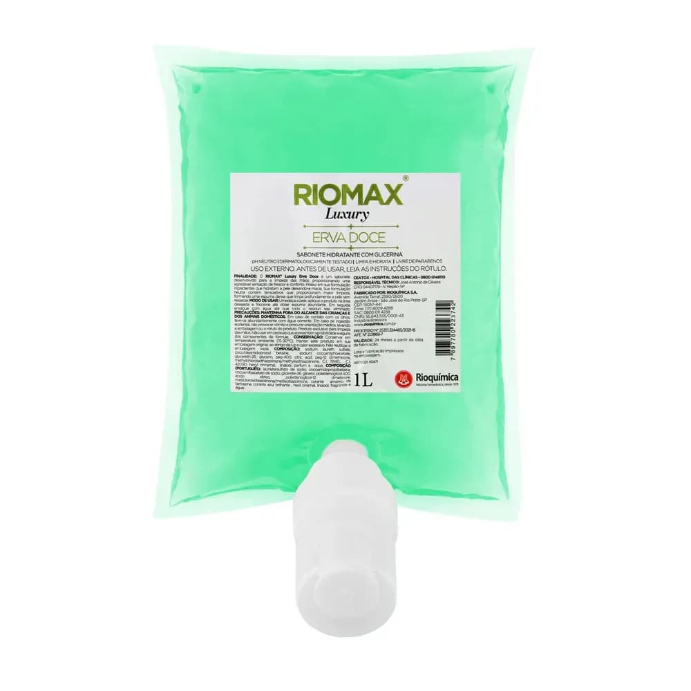 SABONETE LÍQUIDO NEUTRO COM ERVA-DOCE 1L RIOMAX RIOQUÍMICA
