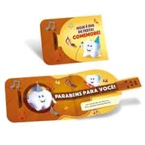 Cartão de Aniversário Surpresa Dentinho Violeiro