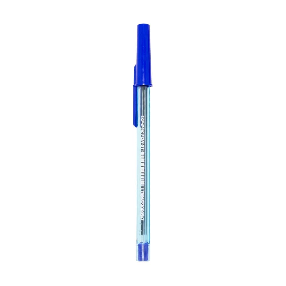 CANETA ESFEROGRAFICA PONTA FINA 0,7MM AZUL COMPACTOR