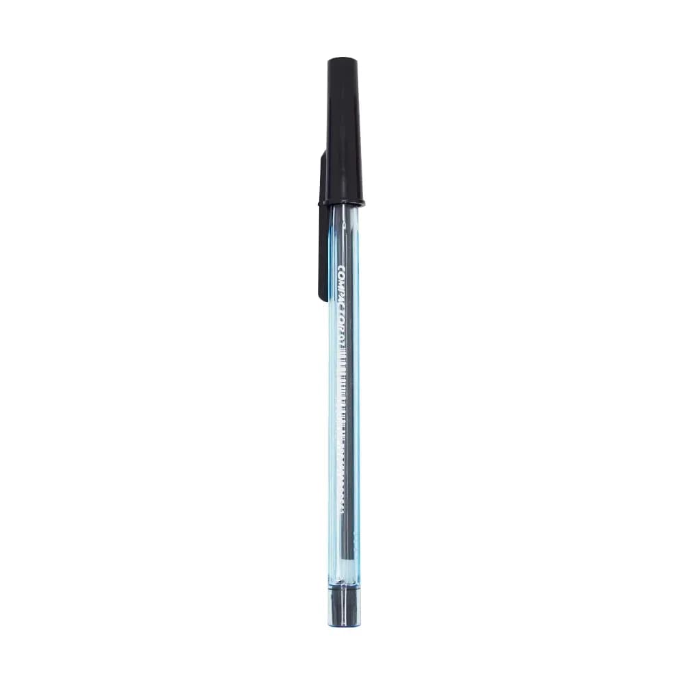 CANETA ESFEROGRAFICA PONTA FINA 0,7MM PRETA COMPACTOR