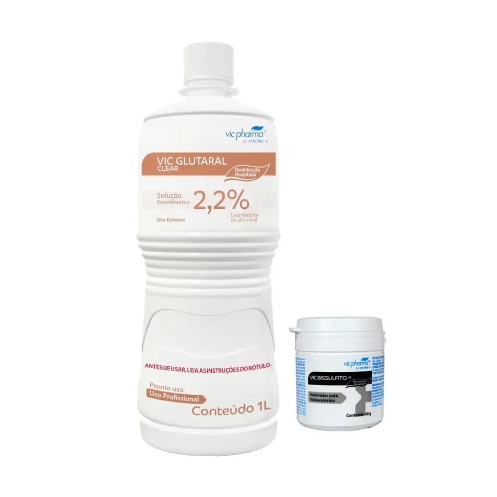 GLUTARALDEÍDO DESINFETANTE 2,2% PRONTO USO 1L VIC PHARMA