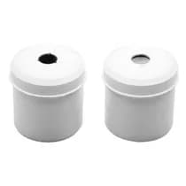 Porta Algodão Limpo e Servido Plástico Branco - Fava